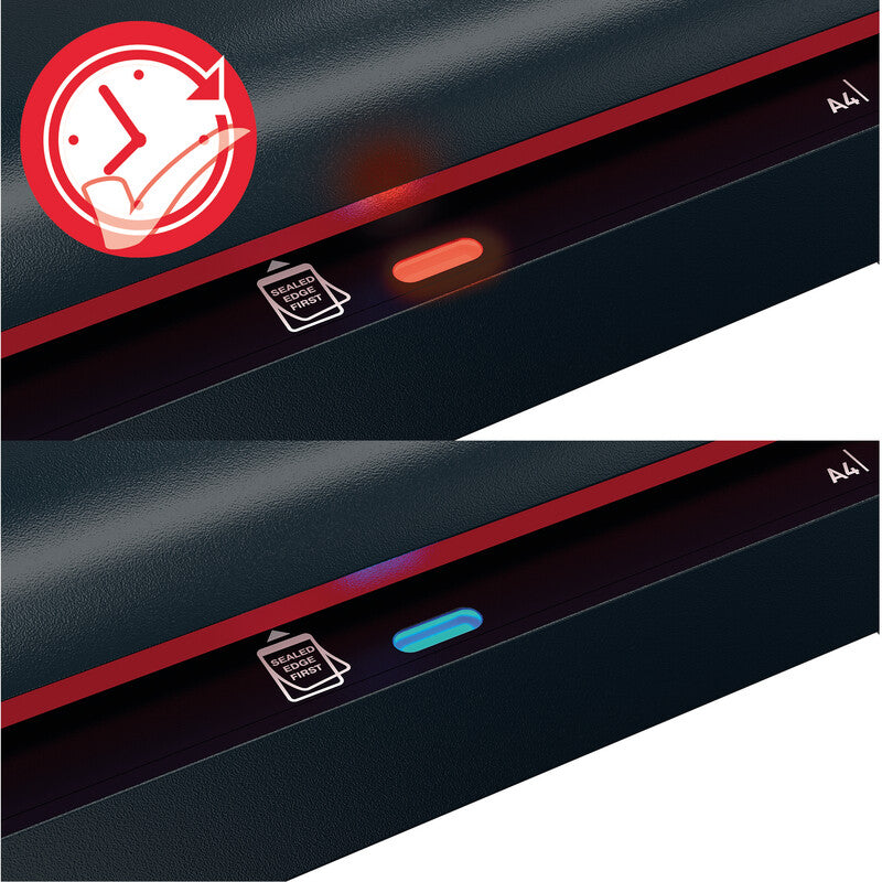GBC 240HS Laminiergerät A3 – 2-Rollen, 75–125 µm, 2 Min. Aufheizzeit, 500 mm/min, schwarz