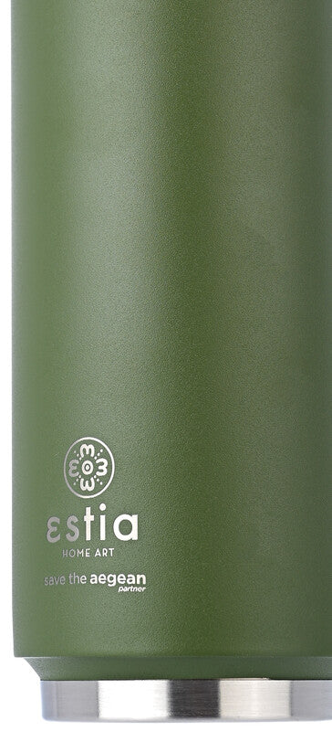 Estia Trinkdose – 5 dl – Edelstahl, isoliert, mit Strohhalm – Forest Spirit