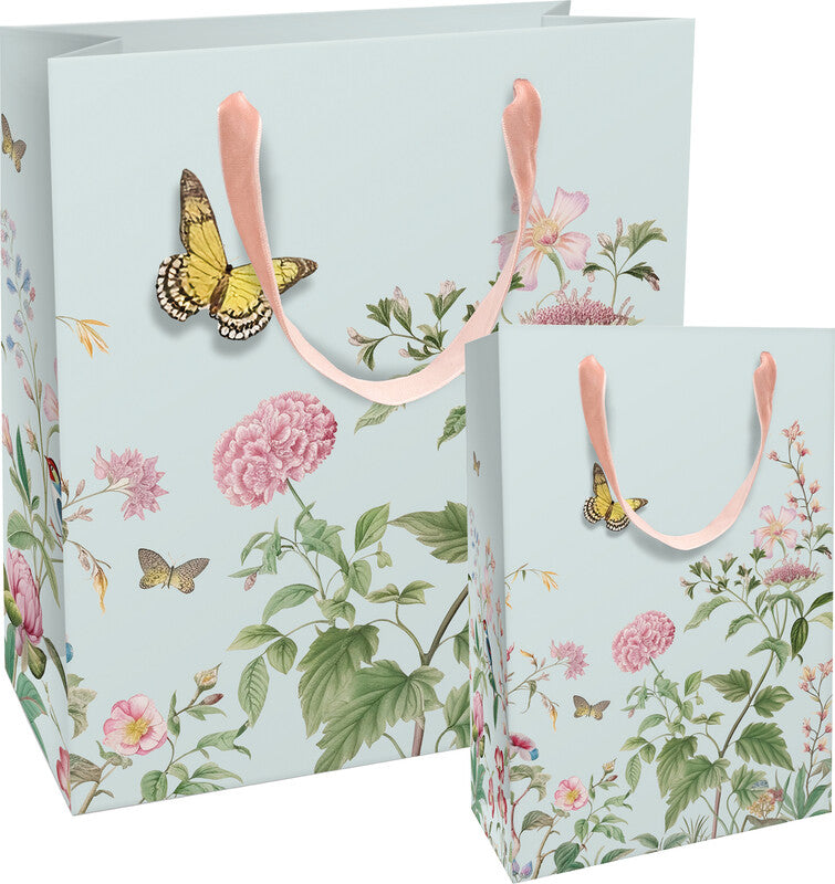 Braun + company Tragetasche – Vintage Romance – Papier, matt, mit Ripsband – 180 × 210 × 80 mm