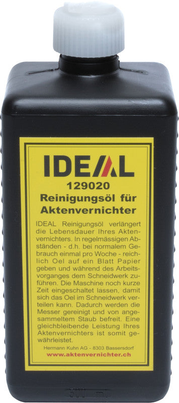Ideal Reinigungsöl 9020 – 500 ml, für Aktenvernichter