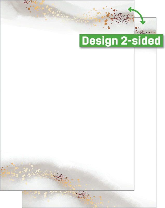 Sigel Designpapier Water Color Gold Beige – A4, 90 g/m², 100 Blatt