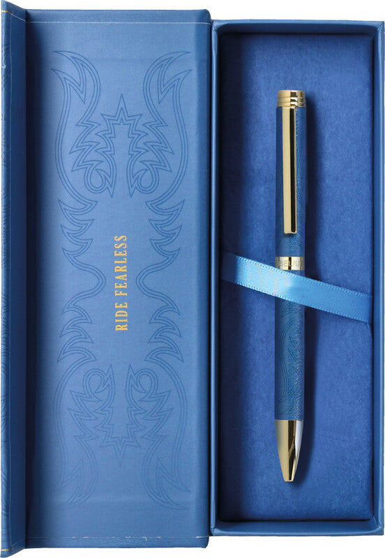 Belius Kugelschreiber – Blau, Aluminium