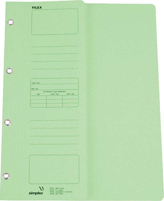 Simplex Schnellhefter – A4, Karton, dunkelgrün, Beschriftungsfeld, 240 g/m², 1 Stk.