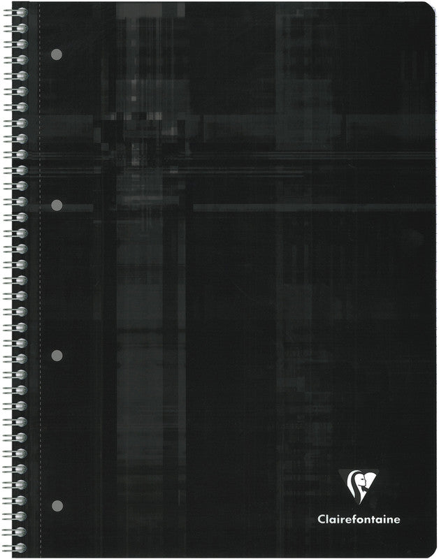 Clairefontaine Collegeblock, Karton, 120 Blatt, 4-fach gelocht, perforiert, 90 g/m² – sortiert