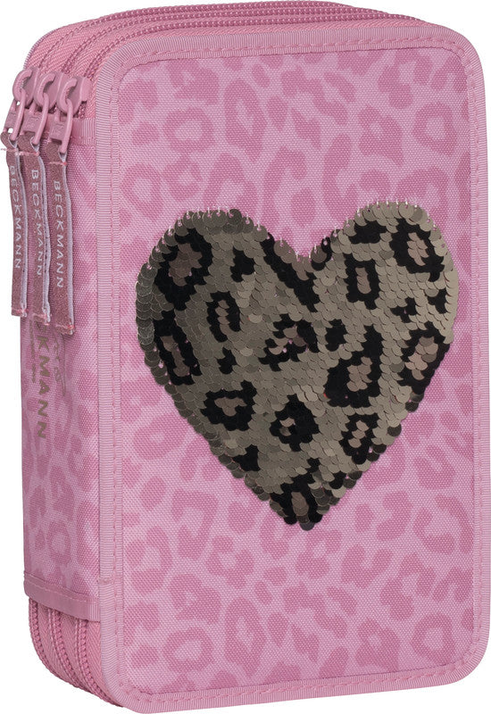 Beckmann Klassisches Dreifach-Etui, gefüllt – Furry – Kunststoff – 13,0 × 20,5 × 7,0 cm