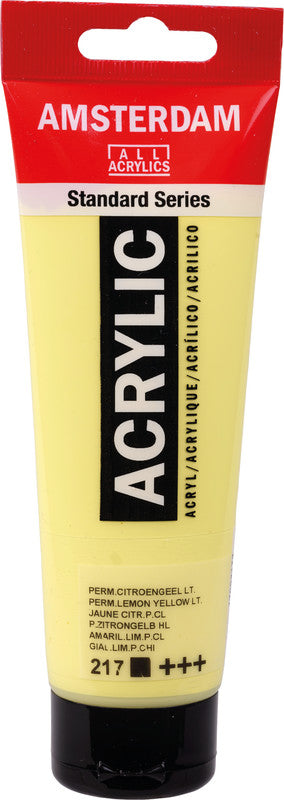 Royal Talens Amsterdam – Acrylic Standard – Acrylfarbe – Hellzitronengelb, 120 ml