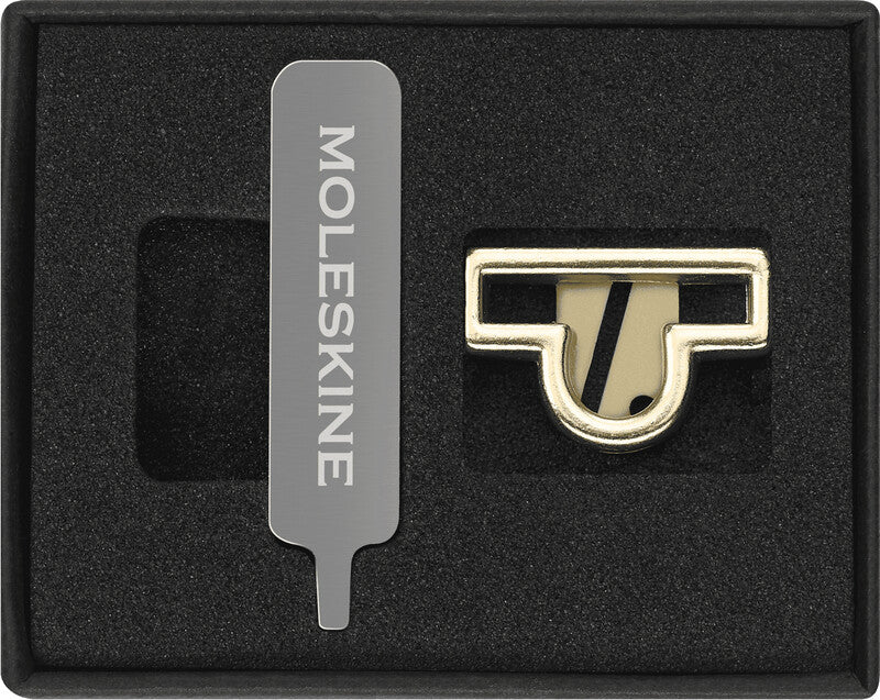 Moleskine Pin Sternzeichen – Anhänger, Zinklegierung, Gold, Motiv Waage