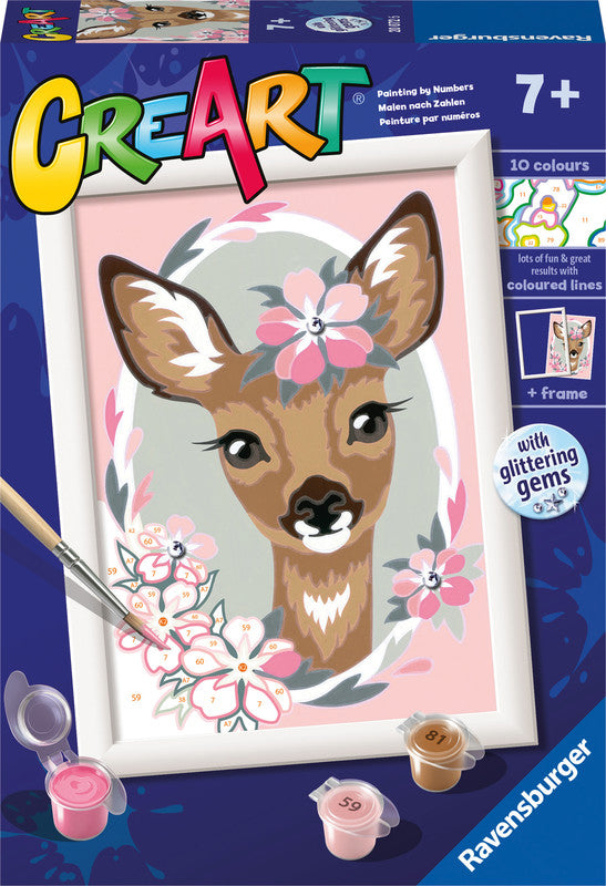 Ravensburger Malset Malen nach Zahlen Delightful Dear – ab 7 Jahren – 130 × 180 mm