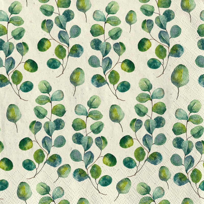 Fasana Servietten Eukalyptus – 33 × 33 cm – 2-lagig, Tissue – 20 Stk., FSC