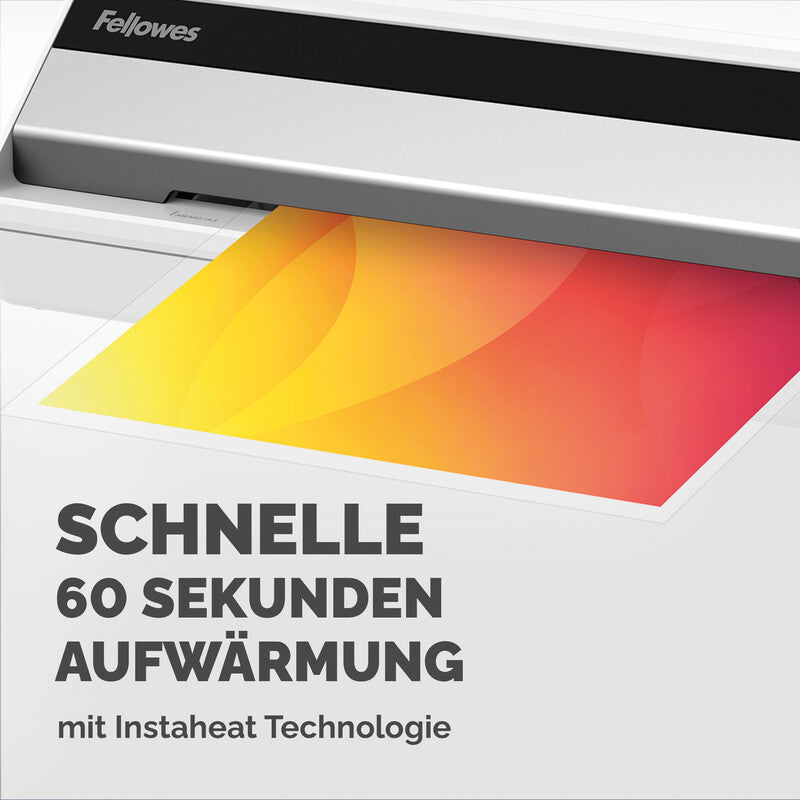 Fellowes Saturn 3i Laminiergerät A3 – 2-Rollen, 75–125 µm, Kaltlamination, Aufheizzeit 1 Min., 300 mm/min