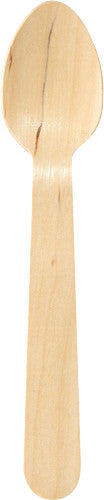 Duni Holz-Kaffeelöffel – 11 cm, braun, 100 Stück