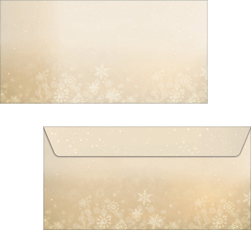 Sigel Weihnachts-Couvert C5/6 Goldene Weihnachtsnacht, Nassklebung, 90 g/m², mit Innendruck – 25 Stk.
