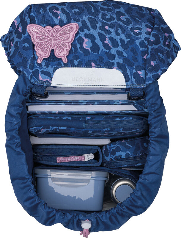Beckmann Schulrucksack Classic – Cheetah – aus recyceltem PET