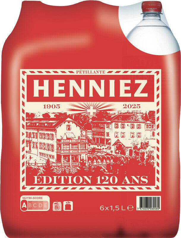Henniez Mineralwasser PET – 6 × 1,5 l, mit Kohlensäure