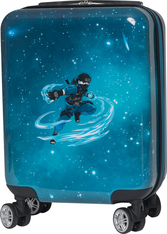 Beckmann Kindertrolley Ninja Master Handgepäck – 22 l, Hartschale PC/ABS, 4 Doppelrollen, 30,5 × 46,5 × 22 cm