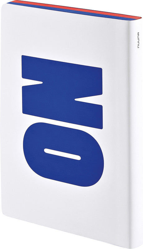 nuuna Notizbuch Graphic L, A5, 256 Seiten – rot, gelb
