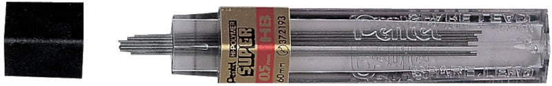 Pentel Bleistiftminen – Graphit, 0,5 mm, 2H, 12 Stk.