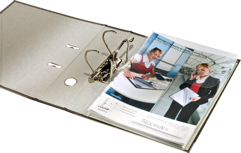 Leitz CombiFile Maxi Sichtmappe A4 – transparent, Kunststoff, matt, 180 µm, 3er-Pack