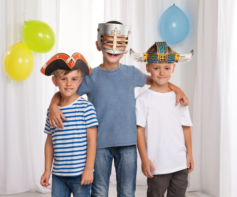 Folia Bastelset Kinderhüte Abenteuer – 3 Hüte