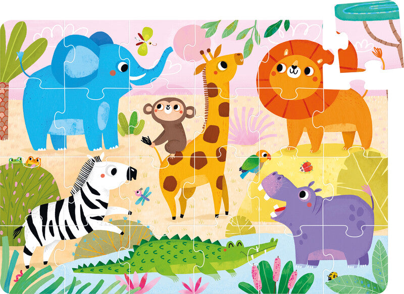 Banana Panda Wild Jumbo Puzzle – Logikspiel, 1 Spieler, ab 2 Jahren