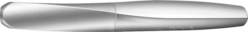 Pelikan Twist – Federspitze M – für Rechts- & Linkshänder – Silber, Blau – Patronen