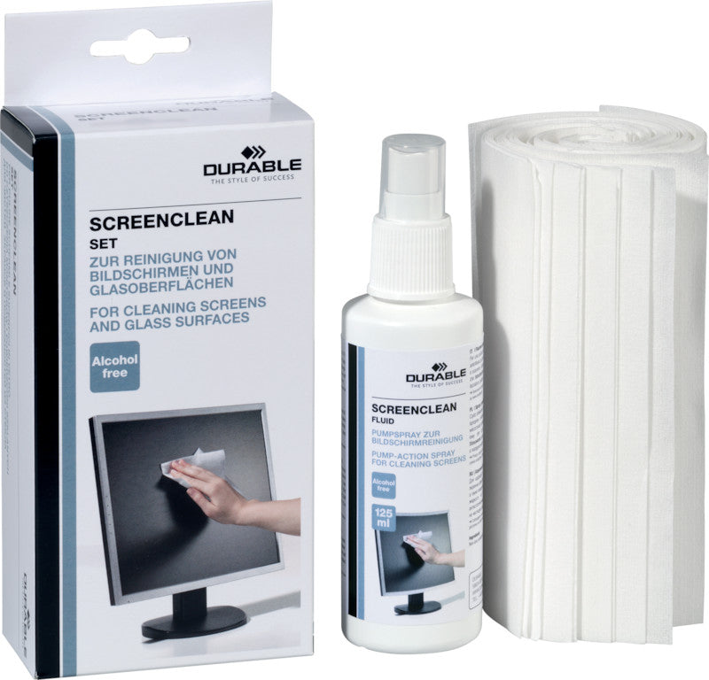 Durable Reinigungsset – 125 ml, für CRT- und TFT-Monitore