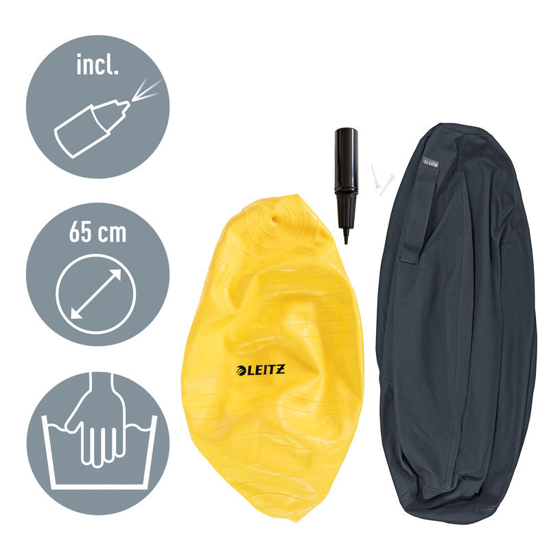 Leitz Sitzball Ergo Cosy Active – Ø 65 cm, samtgrau