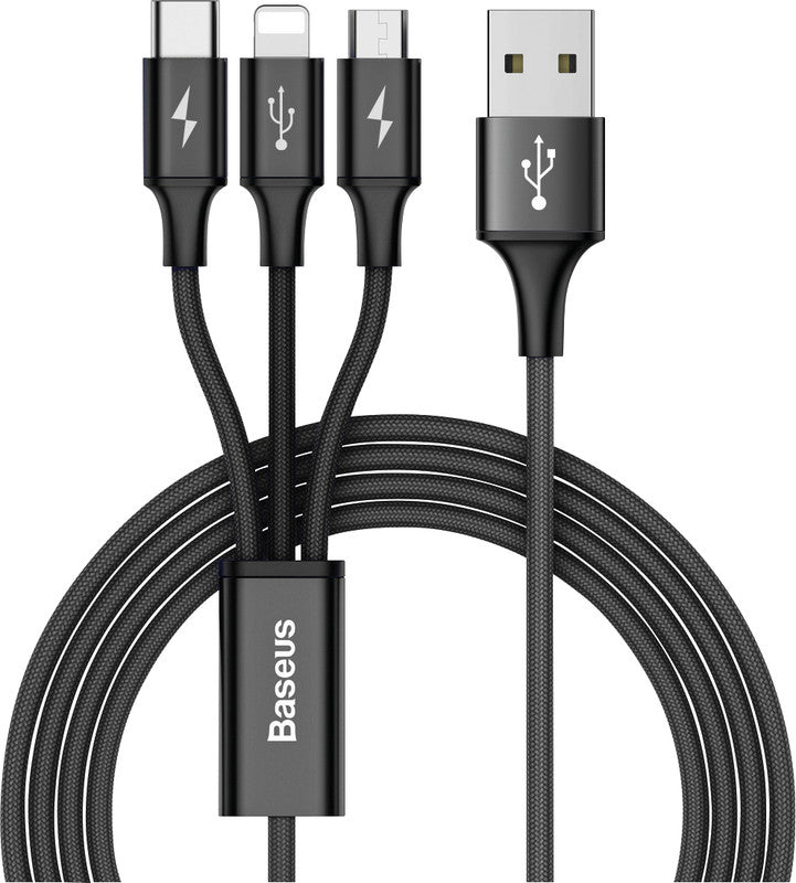Baseus USB-Kabel, Lightning, USB-C, Micro-USB, 1,2 m, USB 2.0