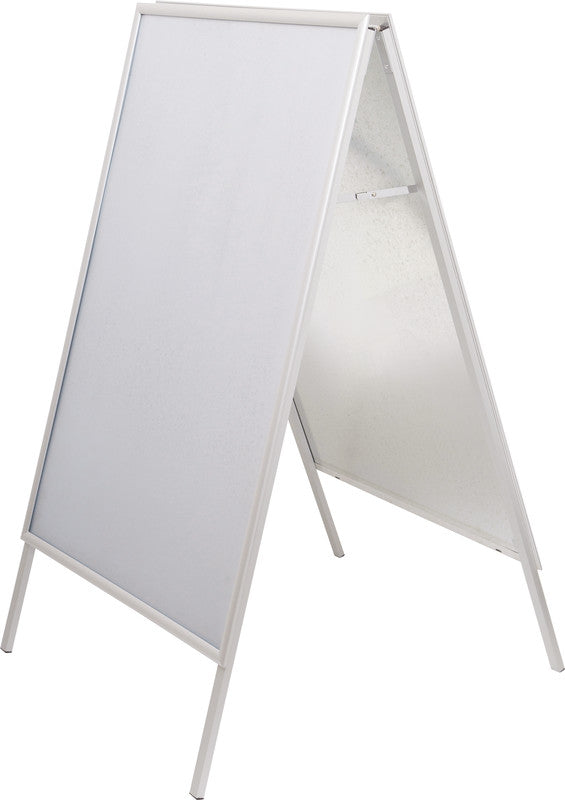 MAUL Plakatständer – für A0 hoch, silber, Metall/Kunststoff, 873×940×1403 mm