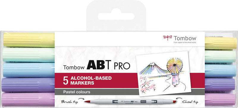Tombow Filzstifte ABT PRO, 5 Stk.