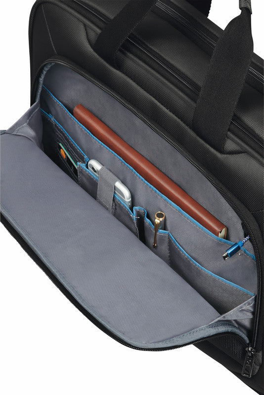 Samsonite Vectura Evo Notebook-Tasche – für Notebooks bis 17,3", 20,5 l, USB-Port, Aufsteckfunktion, Polyester