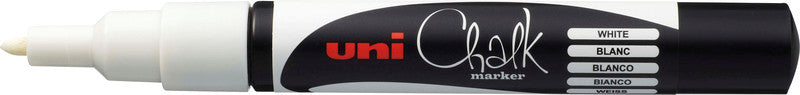 Uni-Ball Kreidemarker – Rund, 0,9–1,3 mm – Weiss