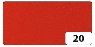 Folia Bastelfilz – Hochrot – 200 × 300 mm, 10 Bogen, 1,5 mm