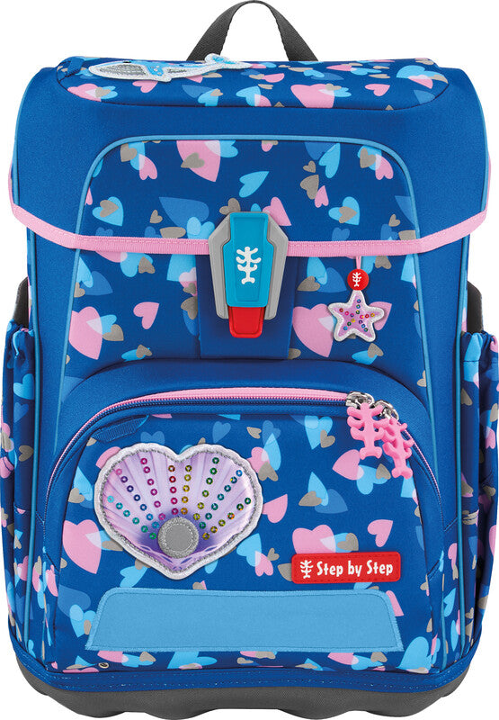 Step by Step Schulrucksack-Set – 5-teilig – Seashell Pearl – Recycelte Materialien