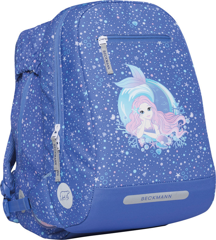 Beckmann Classic Schulrucksack 1st – Aquagirl – mit Leuchteffekt – 22 l, 24,0×37,0×25,0 cm