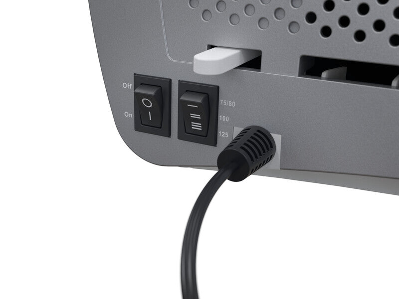 Leitz iLAM Home Office WOW Laminiergerät A4 – 2-Rollen, 80–125 µm, 2 Min. Aufheizzeit, 310 mm/min, Silber