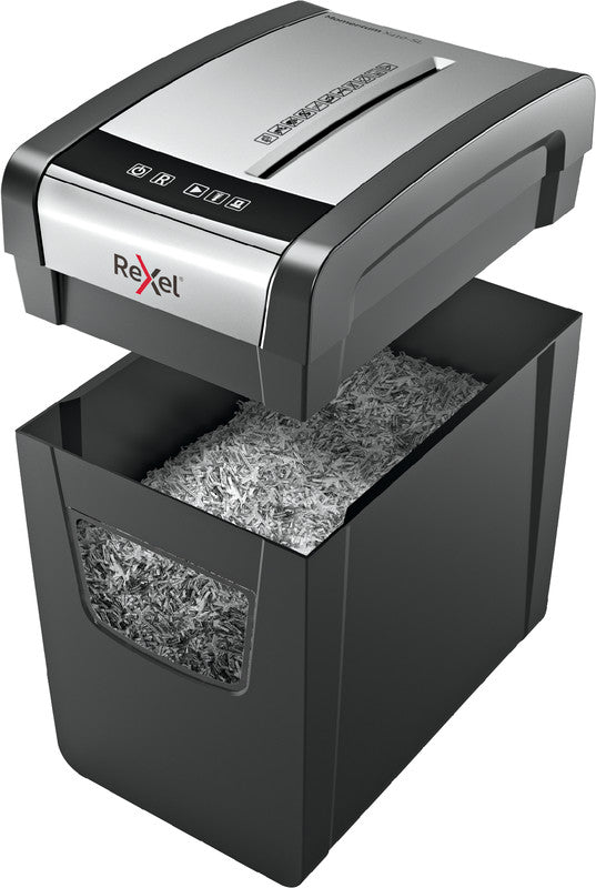 Rexel Momentum X410-SL – Aktenvernichter, DIN P-4, Partikelschnitt 4 × 28 mm, 10 Blatt, 23 l, A4