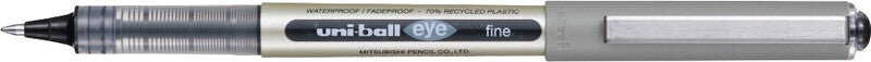 Uni-Ball eye fine ECO – Tintenroller, dokumentenecht, mit Kappe, 0,5 mm, schwarz