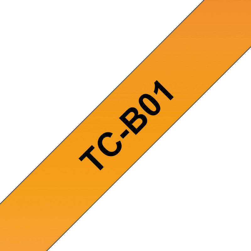 Brother Schriftband – 12 mm × 7,7 m, orange, schwarz