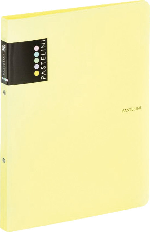 Pastelini Zeigebuch – A4 Hochformat – 2-Ring-Ringmechanik, Ø 15 mm, Rücken 20 mm – Gelb, Kunststoff
