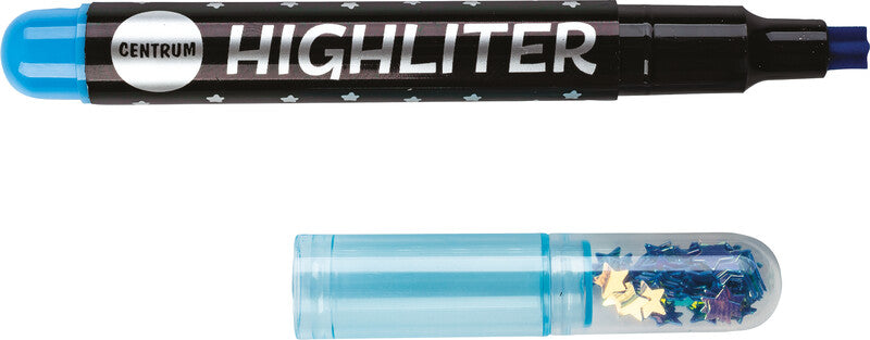 Centrum Textmarker – 6er Set, Farben: Orange/Grün/Gelb …, Sternspitze