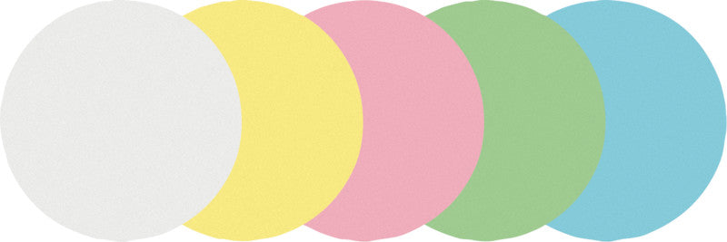 Legamaster Moderationskarten – für Ø 95 mm – 500 Stück, Papier, sortiert