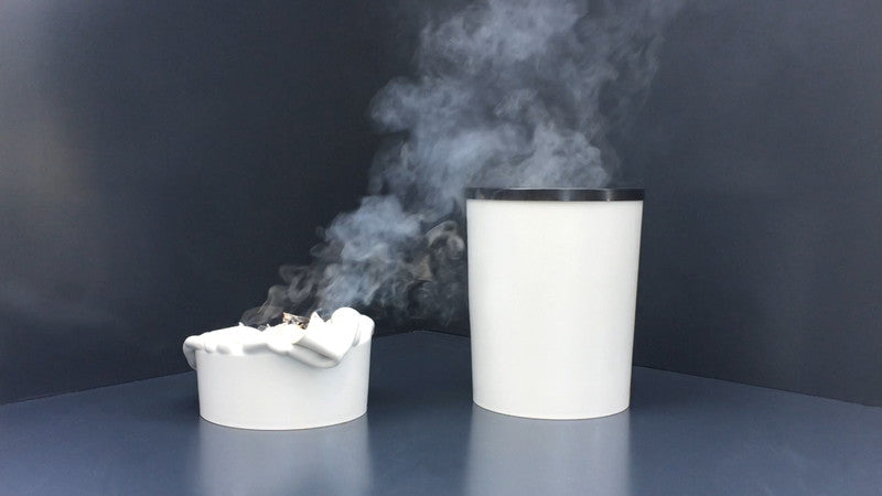 Zwingo Sicherheitspapierkorb – 20 l – Kunststoff, Silber – TÜV – Ø 280 × H 340 mm
