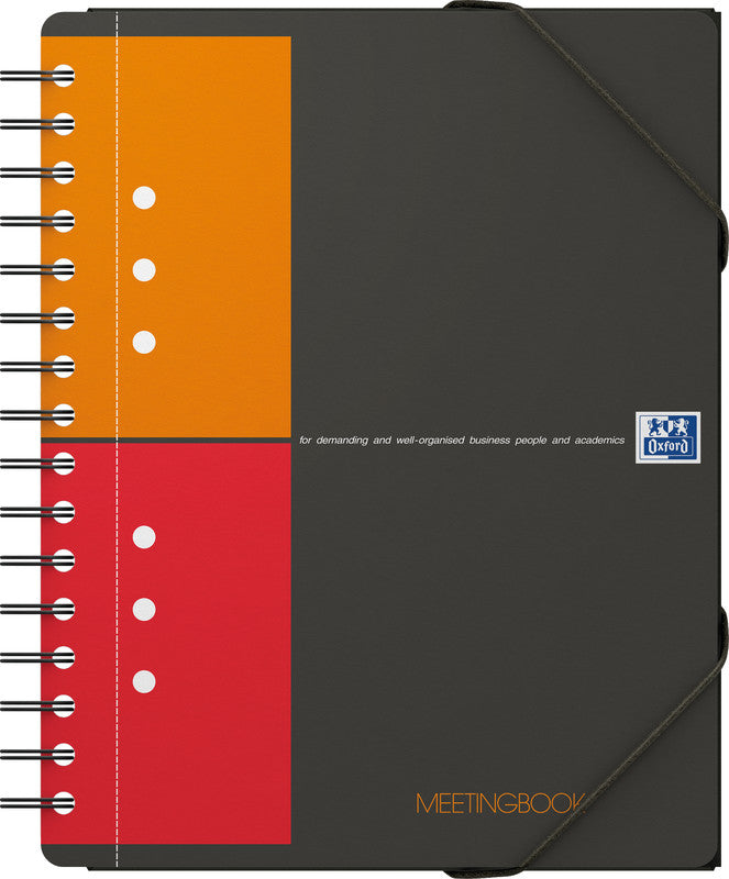 Oxford Collegeblock, Spiralbindung, 80 Blatt, 10-fach gelocht, perforiert, 80 g/m² – Grau, für SCRIBZEE App