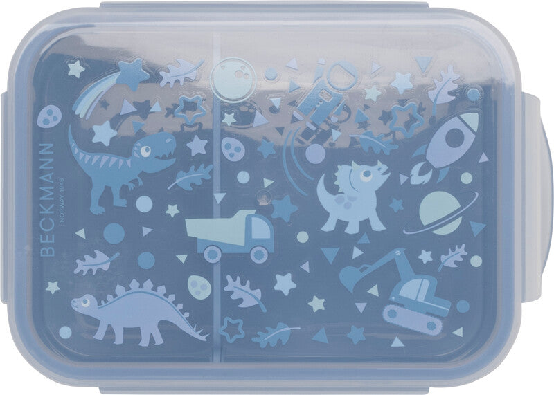 Beckmann Lunchbox – 1,7 l – mit herausnehmbarem Innenteiler – PP – blau – 18 × 14 × 7 cm