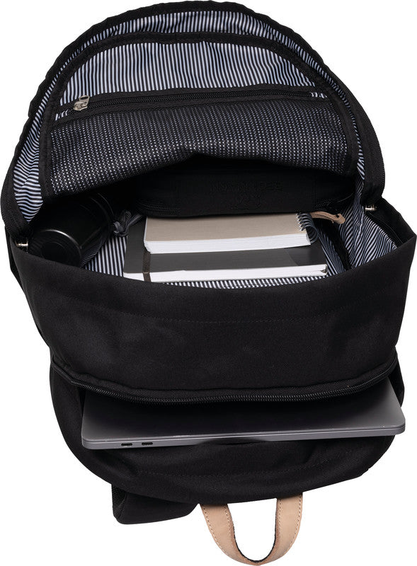 Beckmann Rucksack City – Dusty Black – 30 l – 31,0×47,0×24,0 cm – aus recycelten PET-Flaschen (rPET)