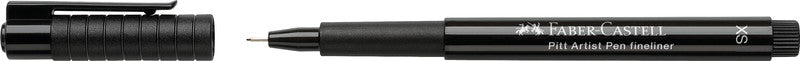Faber-Castell Tuschestifte, Strichbreite 0,1, 0,3, 0,7 mm, wasserfest, 6 Stk.