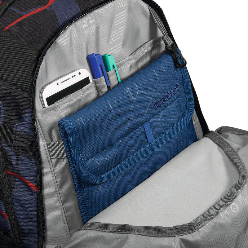 Coocazoo Rucksack Mate – Lava Lines – 30 l – B 30,0 × H 44,0 × T 23,0 cm – recycelte Materialien
