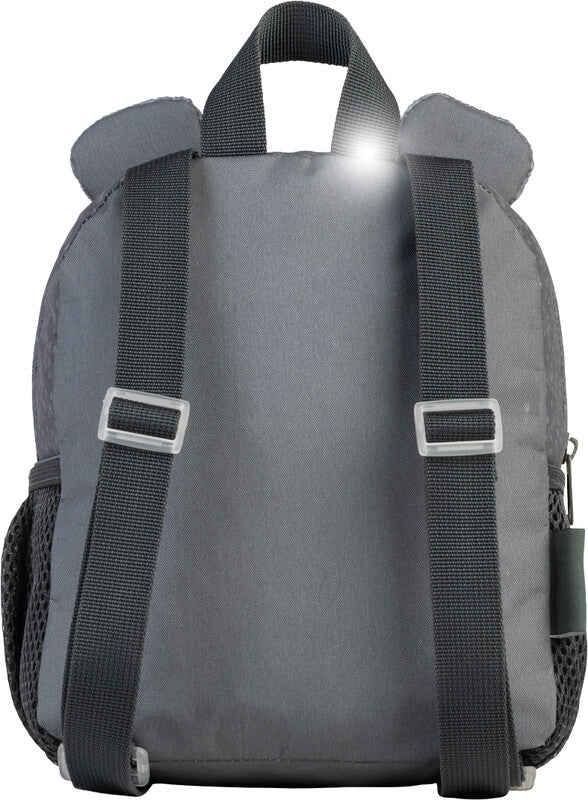 Glühwürmchen Kindergartenrucksack Ella – Bär, grau – 21,0×24,0×13,0 cm