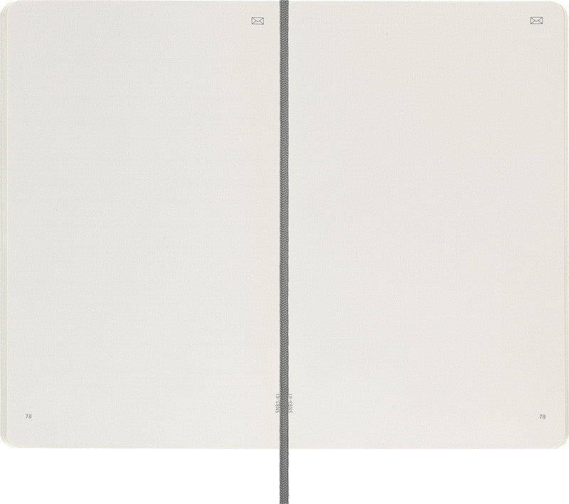 Moleskine Notizbuch, blanko, Leimbindung, Softcover, 176 Seiten, 100 g/m² – schwarz, für MOLESKINE Notes App